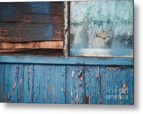 Blue Metal Print featuring the photograph Blue Turns to Grey by Dean Harte