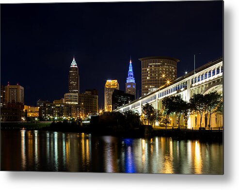 Cleveland Ohio Metal Print featuring the photograph Blues In Cleveland Ohio by Dale Kincaid
