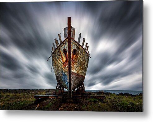 Perspective Metal Print featuring the photograph Boat by Sus Bogaerts