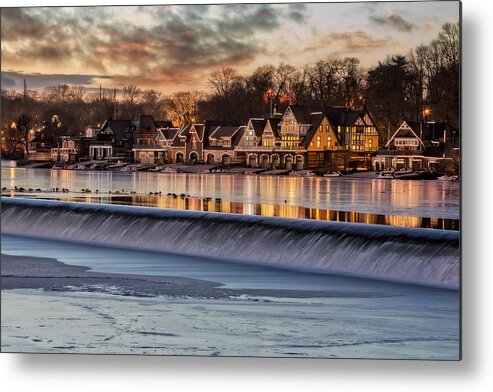 Boat House Row Metal Print featuring the photograph Boathouse Row Philadelphia PA by Susan Candelario