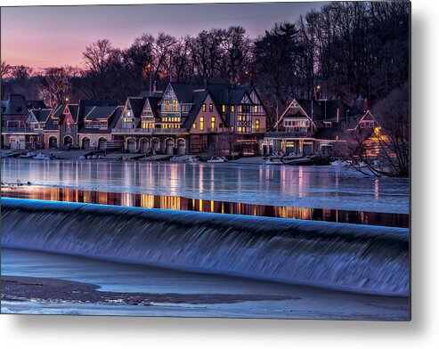 Boat House Row Metal Print featuring the photograph Boathouse Row by Susan Candelario