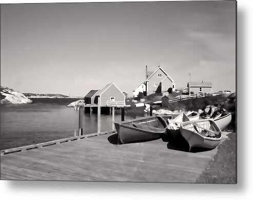 Canoes Metal Print featuring the photograph Boats again by Cathy Anderson