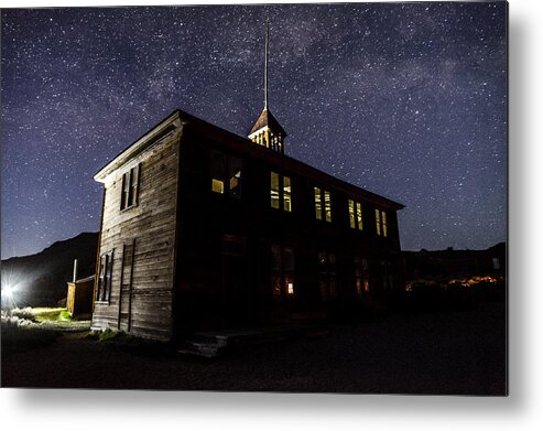 California Metal Print featuring the photograph Bodie Schoolhouse by Cat Connor