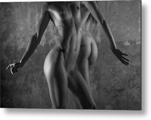Blue Muse Fine Art Metal Print featuring the photograph Body Language by Blue Muse Fine Art