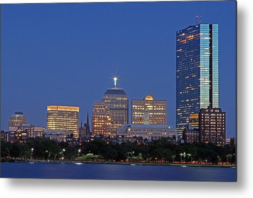 Boston Metal Print featuring the photograph Boston Berkeley Building by Juergen Roth