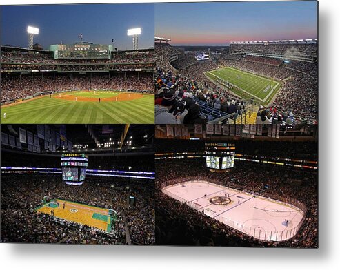 Holiday Gifts For Metal Print featuring the photograph Boston Sport Teams and Fans by Juergen Roth
