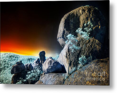 Boulders Metal Print featuring the photograph Boulders by Russell Brown