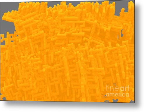 Abstract Metal Print featuring the digital art Box Mack by William Ladson