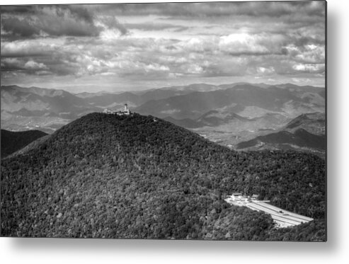 Brasstown Bald Metal Print featuring the photograph Brasstown Bald in Black and White by Greg and Chrystal Mimbs