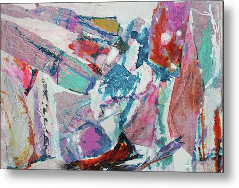 Abstract Painting Metal Print featuring the painting Break Your Own Rules by Hari Thomas
