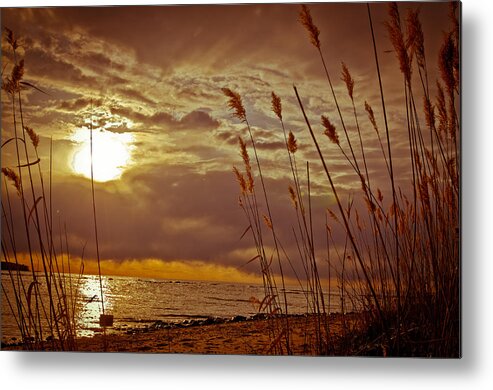 Sunset Metal Print featuring the photograph Breakthrough by Jason Naudi Photography