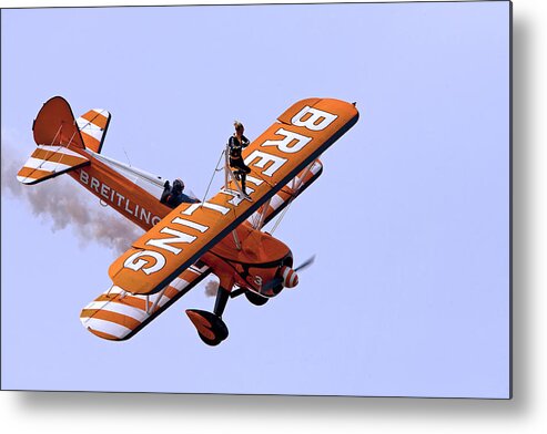 Breitling Metal Print featuring the photograph Breitling Wingwalker by Paul Scoullar
