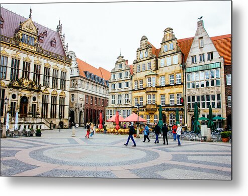 Germany Metal Print featuring the photograph Bremen Main Square by Pati Photography