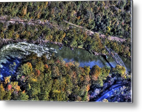 River Metal Print featuring the photograph Bridge over River by Jonny D