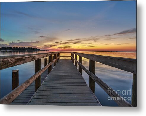 Landscape Metal Print featuring the photograph Bridge to Heaven by Mina Isaac