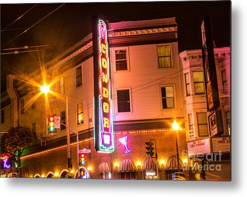 San Francisco Metal Print featuring the photograph Broadway At Night by Suzanne Luft