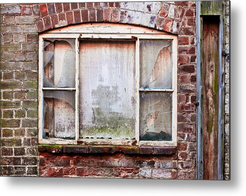 Abandon Metal Print featuring the photograph Broken window by Tom Gowanlock