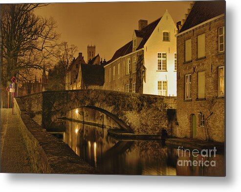 Bruges Metal Print featuring the photograph Bruges Venice of the North by Brett Maniscalco