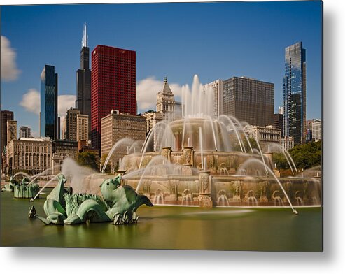 Orias Metal Print featuring the photograph Buckingham Fountain Chicago 73A7254 by David Orias