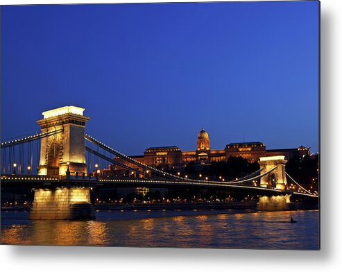 Clear Sky Metal Print featuring the photograph Budapest 3 Xxl by Lya cattel
