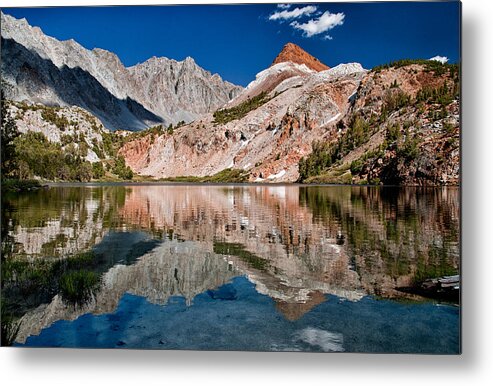 Scenic Metal Print featuring the photograph Bull Lake and Chocolate Peak by Cat Connor