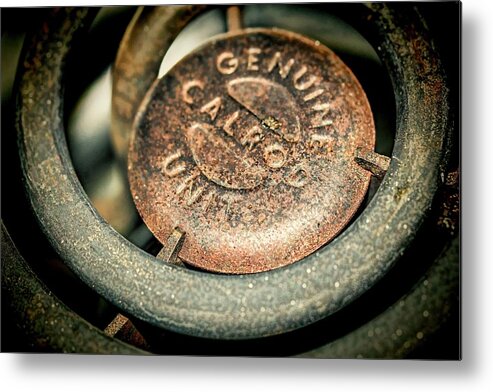 Burner Metal Print featuring the photograph Burner Coils Grunge and Rust by Tracie Schiebel