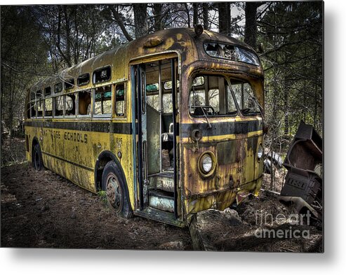 Old Metal Print featuring the photograph Bus'ted by Ken Johnson