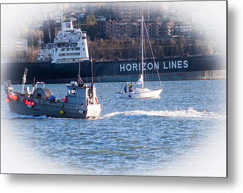 Bellingham Metal Print featuring the photograph Busy Harbor by Judy Wright Lott