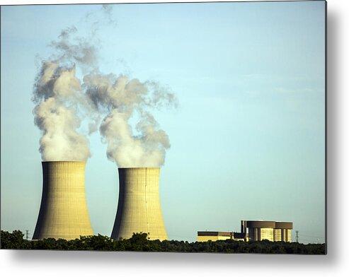 Byron Nuclear Plant Metal Print featuring the photograph Byron Nuclear Plant by Josh Bryant
