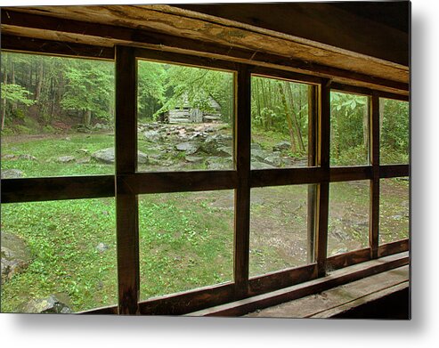 Cabin Metal Print featuring the photograph Cabin View by Denise Bush