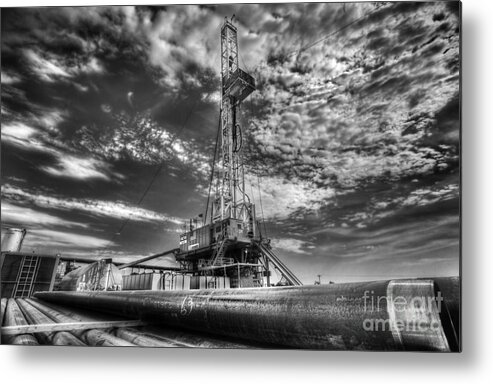 Oil Rig Metal Print featuring the photograph Cac001-6 by Cooper Ross