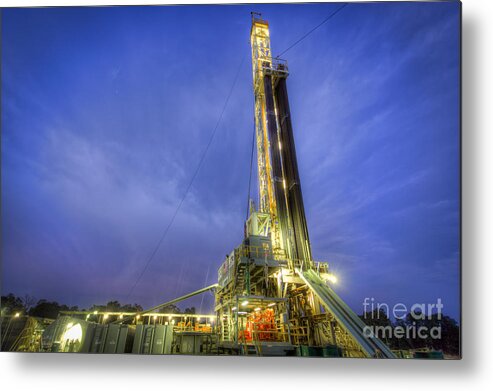 Oil Rig Metal Print featuring the photograph Cac003-78 by Cooper Ross