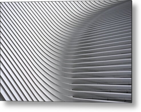 Abstract Metal Print featuring the photograph Calatrava Curves # 2 by Linda Wride