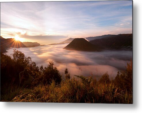 Mount Bromo Metal Print featuring the photograph Caldera Sunrise by Andrew Kumler