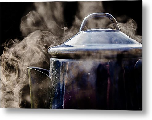 Coffee Metal Print featuring the photograph Camp Coffee by Rick Bartrand