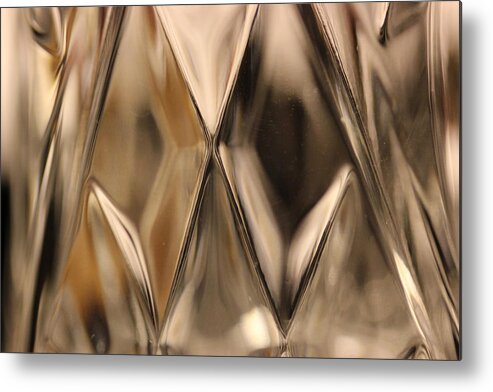Crystal Metal Print featuring the photograph Candle Holder 1 by Mary Bedy