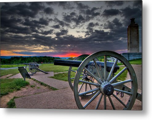 Abraham Metal Print featuring the photograph Canon over Gettysburg by Andres Leon