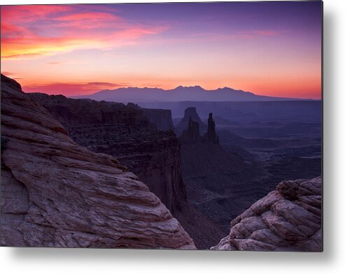 Mesa Arch Metal Print featuring the photograph Canyonlands Sunrise by Debby Richards