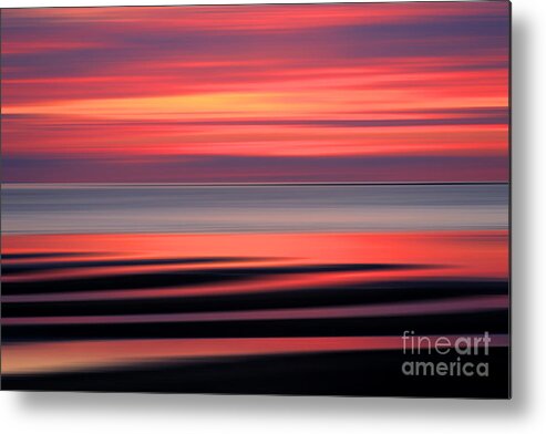 Sunset Metal Print featuring the digital art Cape Cod Sunset Abstract by Jayne Carney