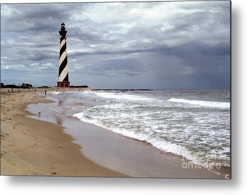 North Carolina Metal Print featuring the photograph Cape Hatteras Lighthouse by Tom Brickhouse