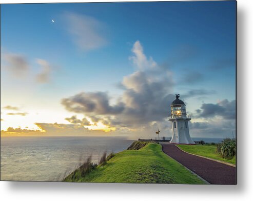 Security Metal Print featuring the photograph Cape Reinga After Sunset by Mike Mackinven