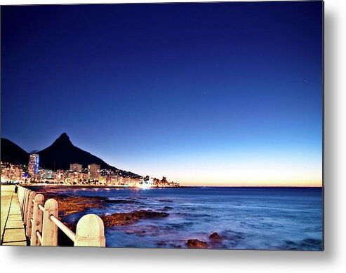 Scenics Metal Print featuring the photograph Cape Town Sea Point by Ferrantraite