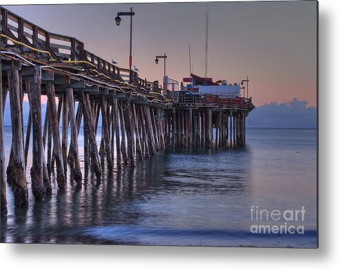 Capitola Metal Print featuring the photograph Capitola Wharf at Dusk by Morgan Wright