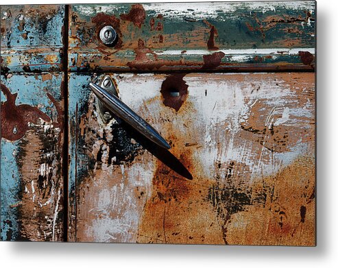Junkyard Metal Print featuring the photograph Car Door by Paul Berger