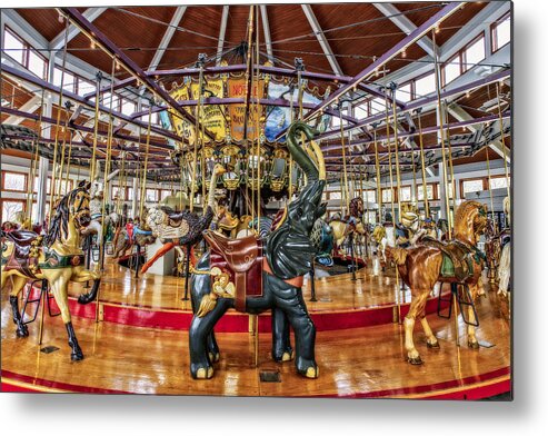 Carousel Metal Print featuring the photograph Carousel by Brett Engle