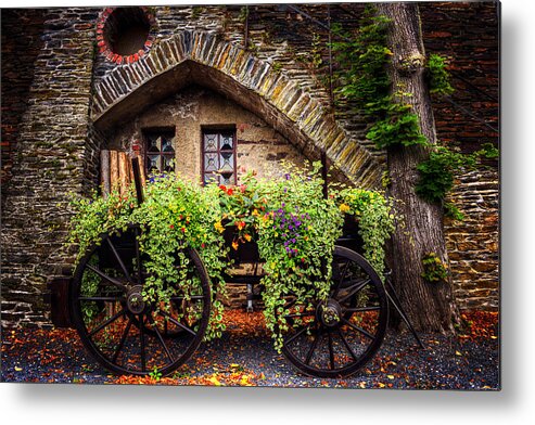 Cart Metal Print featuring the photograph Cart of Colors by Ryan Wyckoff