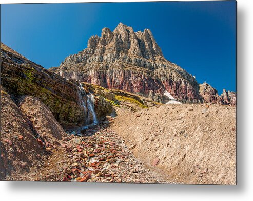Hidden Lake Trail Metal Print featuring the photograph Cascades of Clements Mountain by Brenda Jacobs