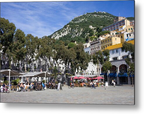 Casemates Metal Print featuring the photograph Casemates Square in Gibraltar by Artur Bogacki