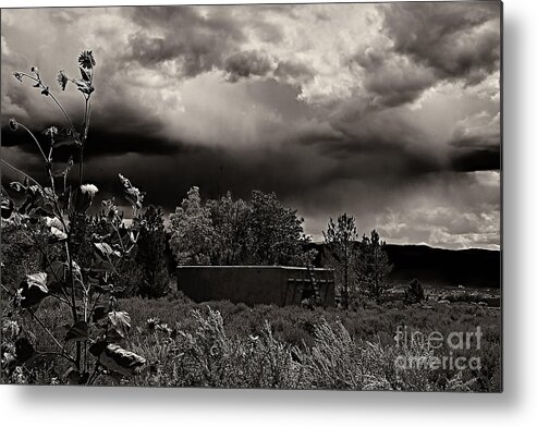 Santa Metal Print featuring the photograph Casita in a storm by Charles Muhle