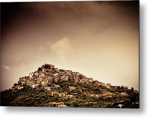 Built Structure Metal Print featuring the photograph Castellabate City by Andrea Rapisarda Photography